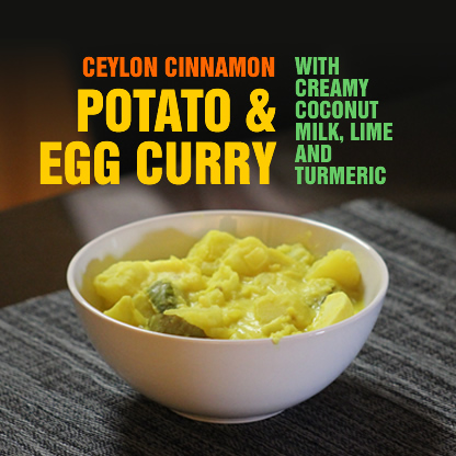 cinnamon potato egg curry